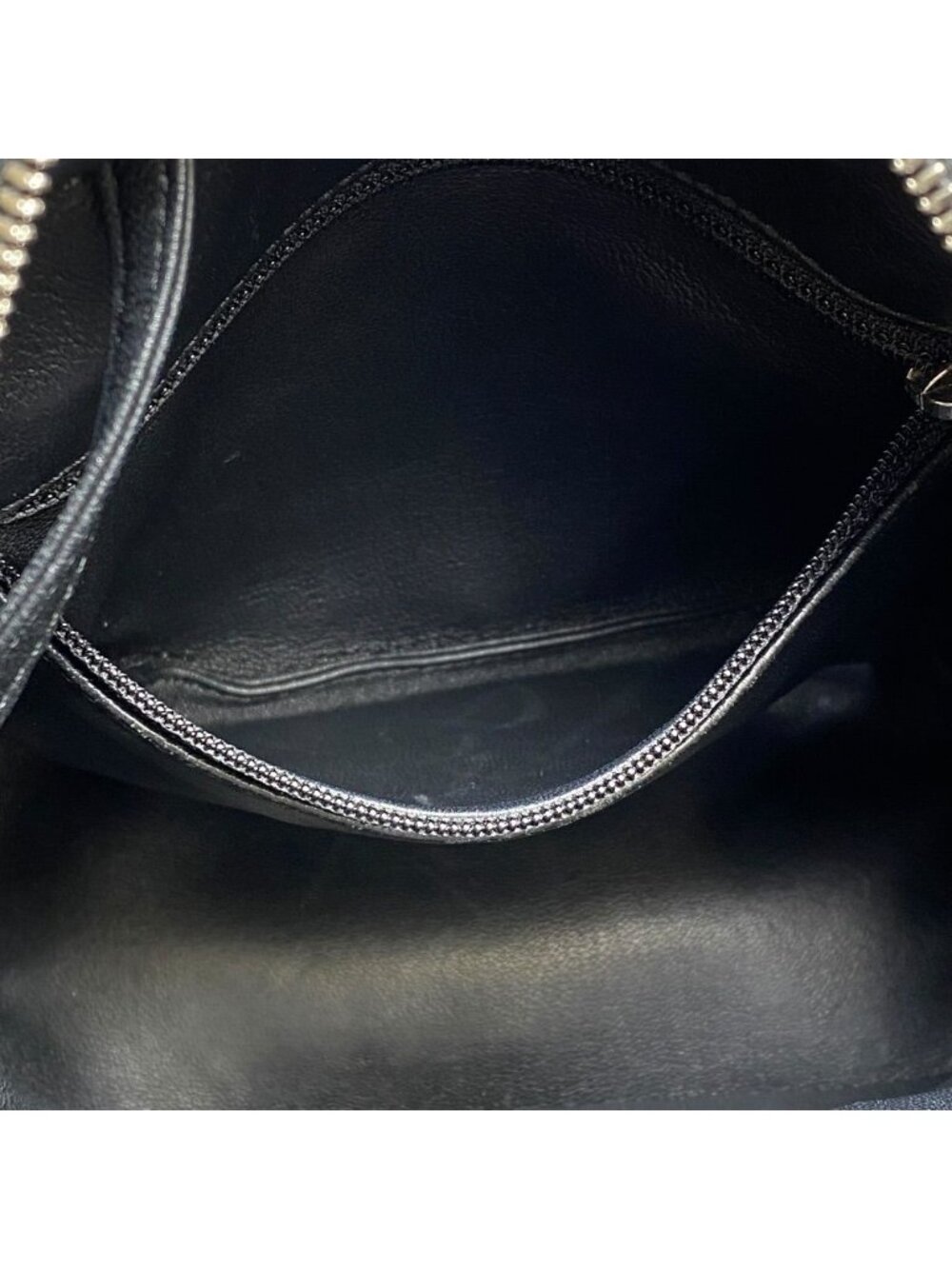 Chanel Sequin Waterfall Backpack CC Logo Gray Black Silver Lightweight Practical - Picture 8 of 10